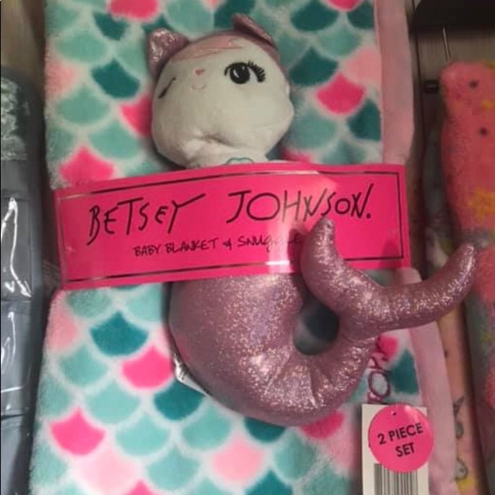 Betsey Johnson Baby Blanket with Mermaid